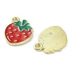 Fruit Alloy Enamel Charms&nbsp;PALLOY-S058-01LG-03