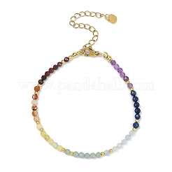 Chakra Natural Mixed Gemstone Chips Beaded Bracelets for Women&nbsp;BJEW-JB11631-02