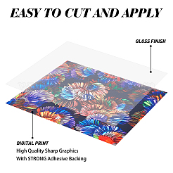 Pu伝熱フィルム  服飾材料  長方形  カラフル  305x250mm  10個/セット  1のセット/袋&nbsp;DIY-OC0005-81