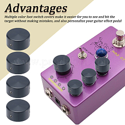 12 Boxs Alloy Guitar Pedal Switch Covers&nbsp;FIND-CN0002-24