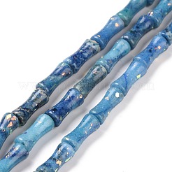 天然ドロマイト & 合成オパール ビーズ 連売り  染め  竹の棒  ミックスカラー  12x5mm  穴：0.5mm  約34個/連  15.94''（40.5センチメートル）&nbsp;G-P475-03A