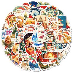 50Pcs Christmas Theme Paper Stickers&nbsp;PW-WGFB5D6-01