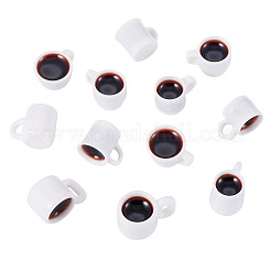 24個 6スタイル 樹脂ドールハウス ミニチュア コーヒー  人形キッチンプレイアクセサリー用  コーヒー  8.5~14x15~18x9~14.5mm  4個/スタイル&nbsp;DIY-TA0012-81