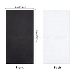 イミテーションレザー  服飾材料  ブラック  200x100mm&nbsp;DIY-BC0004-02C
