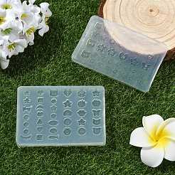 2Pcs 2 Styles Button Shaped Nail Art Silicone Molds&nbsp;ST-CJ0043-043