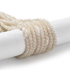 Electroplate Imitation Jade Glass Bead Strands&nbsp;EGLA-J047-3x2mm-F03