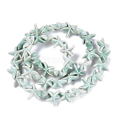 Spray Painted Synthetic Turquoise Beads Strands&nbsp;G-Q606-110F