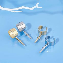 DIY Dagger Charm Cuff Ring Making Kit&nbsp;DIY-UN0003-66