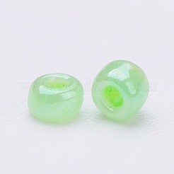 ガラスシードビーズ20g  セイロン  ラウンド  淡緑色  2mm  穴：1mm&nbsp;SEED-ZF0001-03A