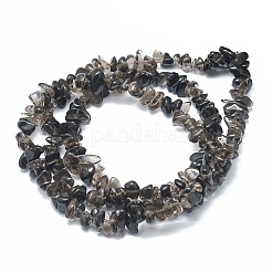 天然氷オブシディアンビーズ連売り  チップ  5~13x4~8mm  穴：0.8mm  15.55''（39.5センチメートル）&nbsp;G-D466-01