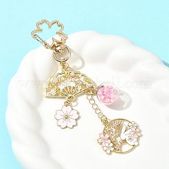 Alloy Enamel Pendant Keychains&nbsp;HJEW-FS00052-02