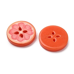 4-Hole Printed Opaque Resin Buttons&nbsp;RE-CBA6F36-18