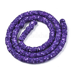 Handmade Polymer Clay Beads Strands&nbsp;CLAY-R089-6mm-161