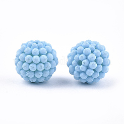 Rubberized Style Acrylic Beads&nbsp;LS-MACR-T022-02C