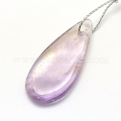 天然アメトリンペンダント  混合図形  30~66x18~52x3~14mm  穴：2mm&nbsp;G-G694-A-05