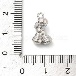 真鍮チャーム  骨のチャーム  プラチナ  14.5x9x7mm  穴：1.5mm&nbsp;KK-I380-12P
