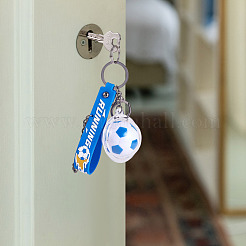 Soccer Keychain Cool Soccer Ball Keychain with Inspirational Quotes Mini Soccer Balls Team Sports Football Keychains for Boys Soccer Party Favors Toys Decorations&nbsp;JX297B