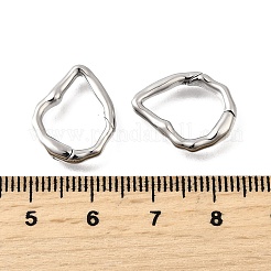 Brass Irregularity Spring Gate Rings&nbsp;KK-U072-43A-P
