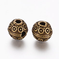 Tibetan Style Alloy Beads&nbsp;TIBEB-G013-07AB-NF