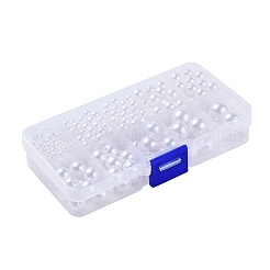 443個5サイズabsプラスチック模造パールビーズ  ラウンド  ホワイト  4~12mm  穴：1.6~2.3mm&nbsp;KY-YW0001-10