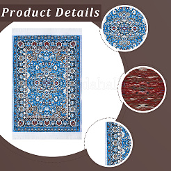 4Pcs 4 Colors Mini Nylon Turkey-Persia Carpet&nbsp;AJEW-GF0015-22