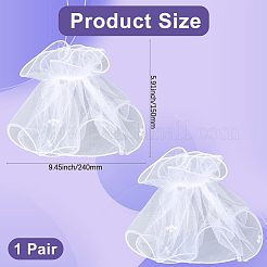 Gauze Lace Oversleeves for Women&nbsp;AJEW-WH20018-125A