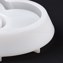 DIYキャンドルホルダーシリコンモールド  樹脂石膏コンクリート鋳造金型  ハート  150x144x32mm  内径：94x113mm&nbsp;LS-SIMO-H010-15D