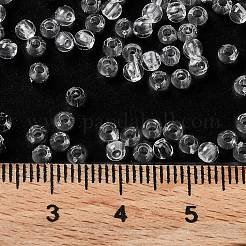 透明なアクリルビーズ  ラウンド  ホワイト  直径約3mm  穴：1mm  約40000個/500g&nbsp;PL526_3MM