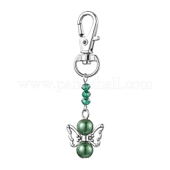 Angel ABS Plastic Imitation Pearl Pendant Decooration&nbsp;HJEW-JM01942