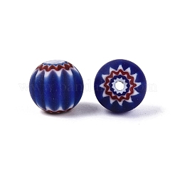 Handmade Millefiori Glass Round Beads&nbsp;LA-N002-10A
