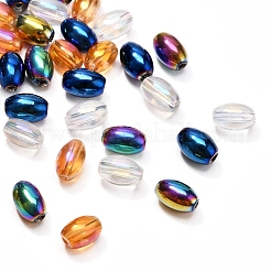 8 Strand 4 Colors Electroplate Glass Beads Strands&nbsp;EGLA-YW0001-37