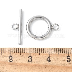 304ステンレススチールトグル留め具  ステンレス鋼色  17.5x14x2mm  穴：2.5ミリメートル;バー：20x6x2ミリメートル&nbsp;STAS-F040-40D-P