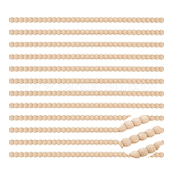 木製クラフトスティック12本  DIYクラフト用品  バリーウッド  396x14x6.5mm&nbsp;WOOD-PH0003-80B