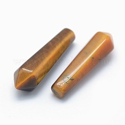 Natural Tiger Eye Pointed Beads&nbsp;G-E490-C18