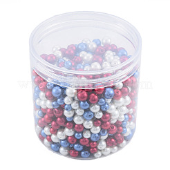 3 Colors Glass Pearl Beads&nbsp;GLAA-T024-10