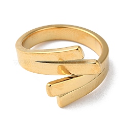 304 Stainless Steel Cuff Ring&nbsp;RJEW-Q785-01G