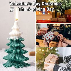 クリスマスツリーキャンドル  香りのキャンドルギフト  ボックス付き  家族の集まり、クリスマスパーティー、休日、新年の装飾に。  グリーン  11.3x7cm&nbsp;JX290B