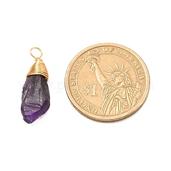 Natural Amethyst Pendants&nbsp;PALLOY-JF01049
