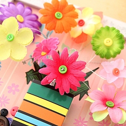 Creative DIY Flower Pattern Resin Button Art&nbsp;PW-WGE36EA-01