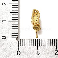 ラックメッキ真鍮チャーム  カドミウムフリー＆鉛フリー  長持ちメッキ  葉  ゴールドカラー  15.5x4.5x5mm  穴：5.5x2.5mm&nbsp;KK-M313-09G-01