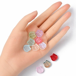 35Pcs Transparent Spray Painted Glass Beads&nbsp;GLAA-YW0001-67