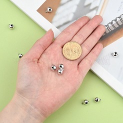 真鍮製ベルチャーム  クリスマスのために  ラウンド  プラチナ  10x8x8mm  穴：2mm&nbsp;KKB-C203-01