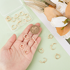 20Pcs 2 Style Brass Hoop Earring Findings&nbsp;KK-AR0003-24