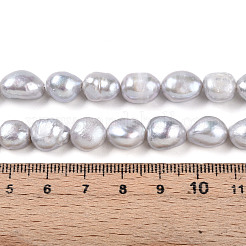 Natural Cultured Freshwater Pearl Beads Strands&nbsp;PEAR-N014-09B