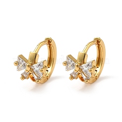 Bowknot Brass Hoop Earrings&nbsp;EJEW-S256-02A-G