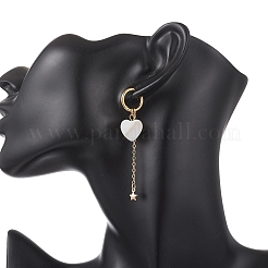 Valentine's Day Heart 304 Stainless Steel Hoop Earrings&nbsp;EJEW-TA00798