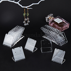 有機ガラスのピアスディスプレイ  L字型のイヤリングディスプレイスタンド  透明  3.5x3.4x2.7cm&nbsp;EDIS-PH0001-06