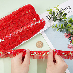 Chinlon Pleated Lace Trim&nbsp;EW-WH0013-28A