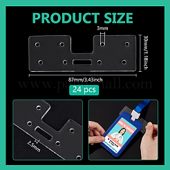 24Pcs Acrylic Badge Holder&nbsp;OACR-FG0001-28