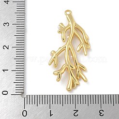 ラックメッキ真鍮チャーム  absプラスチックパール  長持ちメッキ  鉛フリー＆カドミウムフリー  葉  18KGP本金メッキ  35x18x12mm  穴：1.4mm&nbsp;X-KK-G515-67G